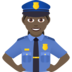 Woman Police Officer: Dark Skin Tone Emoji Copy Paste ― 👮🏿‍♀ - joypixels