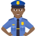 Woman Police Officer: Medium-dark Skin Tone Emoji Copy Paste ― 👮🏾‍♀ - joypixels