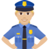 Woman Police Officer: Medium-light Skin Tone Emoji Copy Paste ― 👮🏼‍♀ - joypixels