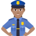 Woman Police Officer: Medium Skin Tone Emoji Copy Paste ― 👮🏽‍♀ - joypixels