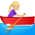Woman Rowing Boat: Medium-light Skin Tone Emoji Copy Paste ― 🚣🏼‍♀ - joypixels