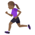 Woman Running: Medium-dark Skin Tone Emoji Copy Paste ― 🏃🏾‍♀ - joypixels