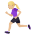 Woman Running: Medium-light Skin Tone Emoji Copy Paste ― 🏃🏼‍♀ - joypixels