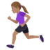 Woman Running: Medium Skin Tone Emoji Copy Paste ― 🏃🏽‍♀ - joypixels