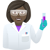 Woman Scientist: Dark Skin Tone Emoji Copy Paste ― 👩🏿‍🔬 - joypixels