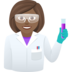 Woman Scientist: Medium-dark Skin Tone Emoji Copy Paste ― 👩🏾‍🔬 - joypixels