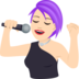 Woman Singer: Light Skin Tone Emoji Copy Paste ― 👩🏻‍🎤 - joypixels