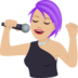 Woman Singer: Medium-light Skin Tone Emoji Copy Paste ― 👩🏼‍🎤 - joypixels