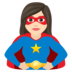 Woman Superhero: Light Skin Tone Emoji Copy Paste ― 🦸🏻‍♀ - joypixels