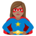 Woman Superhero: Medium Skin Tone Emoji Copy Paste ― 🦸🏽‍♀ - joypixels