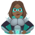 Woman Supervillain: Medium-dark Skin Tone Emoji Copy Paste ― 🦹🏾‍♀ - joypixels
