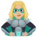 Woman Supervillain: Medium-light Skin Tone Emoji Copy Paste ― 🦹🏼‍♀ - joypixels