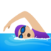 Woman Swimming: Medium-light Skin Tone Emoji Copy Paste ― 🏊🏼‍♀ - joypixels