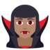 Woman Vampire: Medium Skin Tone Emoji Copy Paste ― 🧛🏽‍♀ - joypixels