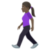 Woman Walking: Dark Skin Tone Emoji Copy Paste ― 🚶🏿‍♀ - joypixels