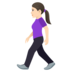Woman Walking: Light Skin Tone Emoji Copy Paste ― 🚶🏻‍♀ - joypixels