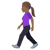 Woman Walking: Medium-dark Skin Tone Emoji Copy Paste ― 🚶🏾‍♀ - joypixels
