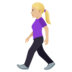 Woman Walking: Medium-light Skin Tone Emoji Copy Paste ― 🚶🏼‍♀ - joypixels