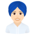 Woman Wearing Turban: Light Skin Tone Emoji Copy Paste ― 👳🏻‍♀ - joypixels