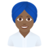 Woman Wearing Turban: Medium-dark Skin Tone Emoji Copy Paste ― 👳🏾‍♀ - joypixels