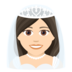 Woman With Veil: Light Skin Tone Emoji Copy Paste ― 👰🏻‍♀ - joypixels