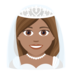 Woman With Veil: Medium Skin Tone Emoji Copy Paste ― 👰🏽‍♀ - joypixels