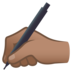 Writing Hand: Medium Skin Tone Emoji Copy Paste ― ✍🏽 - joypixels