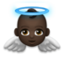 Baby Angel: Dark Skin Tone Emoji Copy Paste ― 👼🏿 - lg