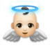 Baby Angel: Light Skin Tone Emoji Copy Paste ― 👼🏻 - lg