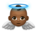 Baby Angel: Medium-dark Skin Tone Emoji Copy Paste ― 👼🏾 - lg