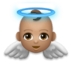 Baby Angel: Medium Skin Tone Emoji Copy Paste ― 👼🏽 - lg