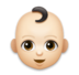 Baby: Light Skin Tone Emoji Copy Paste ― 👶🏻 - lg