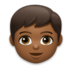 Boy: Medium-dark Skin Tone Emoji Copy Paste ― 👦🏾 - lg