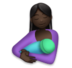 Breast-feeding: Dark Skin Tone Emoji Copy Paste ― 🤱🏿 - lg