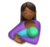 Breast-feeding: Medium-dark Skin Tone Emoji Copy Paste ― 🤱🏾 - lg