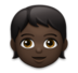 Child: Dark Skin Tone Emoji Copy Paste ― 🧒🏿 - lg