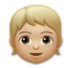 Child: Medium-light Skin Tone Emoji Copy Paste ― 🧒🏼 - lg