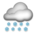 Cloud With Snow Emoji Copy Paste ― 🌨️ - lg