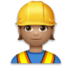 Construction Worker: Medium Skin Tone Emoji Copy Paste ― 👷🏽 - lg