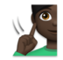 Deaf Man: Dark Skin Tone Emoji Copy Paste ― 🧏🏿‍♂ - lg