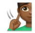 Deaf Man: Medium-dark Skin Tone Emoji Copy Paste ― 🧏🏾‍♂ - lg