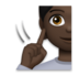 Deaf Person: Dark Skin Tone Emoji Copy Paste ― 🧏🏿 - lg