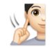 Deaf Person: Light Skin Tone Emoji Copy Paste ― 🧏🏻 - lg