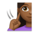 Deaf Woman: Medium-dark Skin Tone Emoji Copy Paste ― 🧏🏾‍♀ - lg