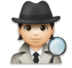 Detective: Light Skin Tone Emoji Copy Paste ― 🕵🏻 - lg