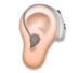 Ear With Hearing Aid: Medium-light Skin Tone Emoji Copy Paste ― 🦻🏼 - lg