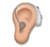 Ear With Hearing Aid: Medium Skin Tone Emoji Copy Paste ― 🦻🏽 - lg
