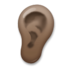 Ear: Dark Skin Tone Emoji Copy Paste ― 👂🏿 - lg