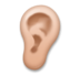 Ear: Medium Skin Tone Emoji Copy Paste ― 👂🏽 - lg