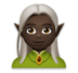 Elf: Dark Skin Tone Emoji Copy Paste ― 🧝🏿 - lg